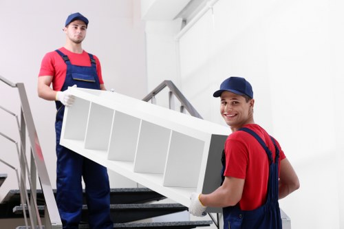 Careful moving of furniture through a protected property