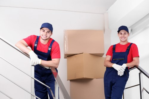Commercial moving team planning an office relocation in Kentishtown