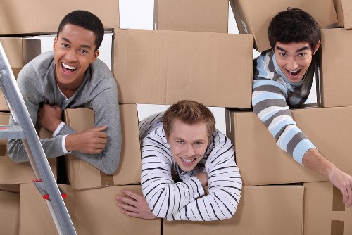 Prepared moving checklist and boxed belongings for a home removal