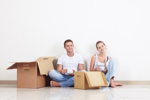Efficient moving service in Kentishtown handling boxes and furniture with care